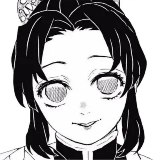 🐚 5e60cdd0 Shinobu Kocho Demon Slayer Anime, Manga, Demon Slayer, Shinobu Kocho, Personnage telegram sticker