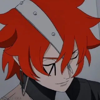 😇 0247df67 อนิเมะ, การ์ตูน, ผมแดง, ตัวละคร, มังงะ whatsapp sticker