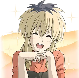 😁 6011ec46 アニメ, マンガ, キャラクター, 笑顔, かわいい telegram sticker