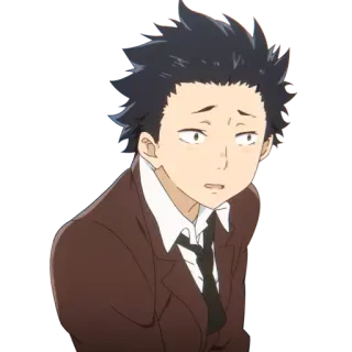 😒 58daf791 Shoya Ishida A Silent Voice Anime, Personaggio, A Silent Voice, Shoya Ishida telegram sticker