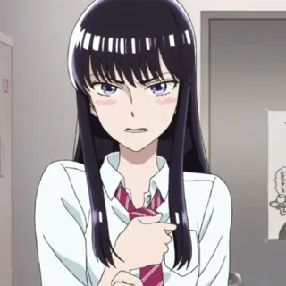 😳 1957ff5b Anime, Garota, Uniforme escolar, Séria, Mangá telegram sticker