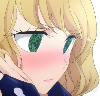 😳 f5695f74 Anime, Fille, Blonde, Dessin animé whatsapp sticker