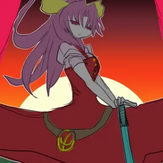 ⚔️ 4f8b05e6 Anime, Mujer, Espada, Fantasía telegram sticker