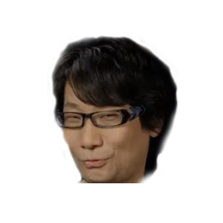 😁 004b4112 Hideo Kojima 小岛秀夫, 游戏开发者, 日本, 制作人, 导演 telegram sticker