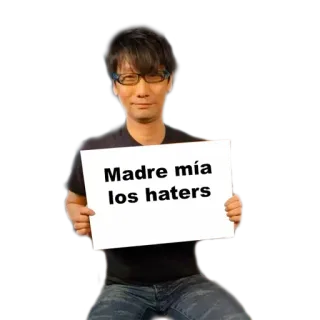 😡 13096cc3 Madre mía
los haters 表情包, 西班牙语, 黑粉, 搞笑, 表情, 人物 telegram sticker