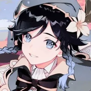 🌟 1028f9bd Venti Genshin Impact Anime, Venti, Genshin Impact, Trò chơi điện tử, Dễ thương, Nhân vật telegram sticker