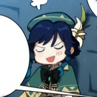 🌟 40f67ac1 Venti Genshin Impact Anime, Trò chơi điện tử, Venti, Genshin Impact, Nhân vật, Dễ thương, Sticker telegram sticker