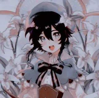 🌟 5beaf81e Venti Genshin Impact Anime, Trò chơi điện tử, Venti, Genshin Impact, Fan art, Dễ thương telegram sticker