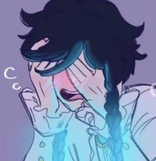 🌟 6aee47d5 Venti Genshin Impact anime, khóc, venti, genshin impact, fan art telegram sticker