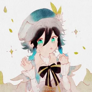 🌟 bc79d6ec Venti Genshin Impact Anime, Venti, Genshin Impact, Nhân vật, Dễ thương, Fanart telegram sticker