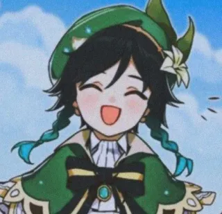 🌟 e6df79f3 Venti Genshin Impact Anime, Game, Venti, Genshin Impact, Nhân vật, Dễ thương, Fanart telegram sticker