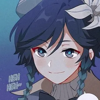 🌟 f0a5d977 Venti Genshin Impact Heh Heh~ venti, genshin impact, anime, nhân vật, cười, nam, trò chơi điện tử telegram sticker
