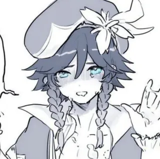 🌟 fa1633c4 Venti Genshin Impact Anime, Khóc, Buồn, Venti, Genshin Impact, Nhân vật telegram sticker