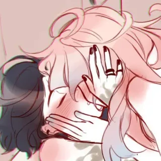 💞 5981f325 动漫, 亲吻, 情侣, 浪漫, 爱, 爱意 telegram sticker