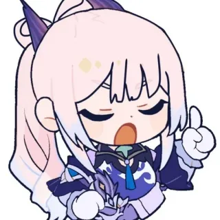💗 021b3e66 Sangonomiya Kokomi Genshin Impact Anime, Genshin Impact, Kokomi, Jeu vidéo, Personnage, Mignon, Kawaii telegram sticker