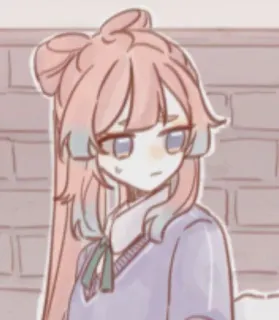 💗 133ad8fb Anime, Dessin animé, Fille, Femme, Personnage, Portrait telegram sticker