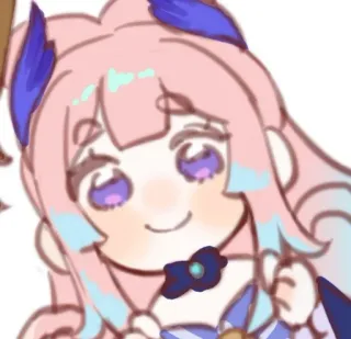 💗 57bec24f Sangonomiya Kokomi Genshin Impact Kokomi, Genshin Impact, animé, mignon, jeu vidéo, personnage telegram sticker