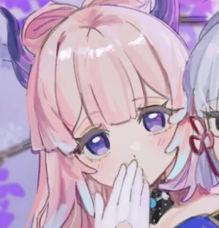 💗 5a47bfb2 Kokomi Genshin Impact animé, Genshin Impact, Kokomi, mignon, autocollant, fille animé telegram sticker