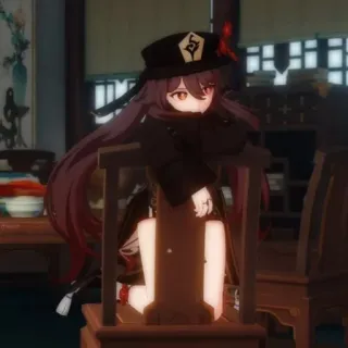 🥀 c8685596 Hu Tao Genshin Impact Anime, Videogioco, Genshin Impact, Hu Tao, Carino, Personaggio whatsapp sticker