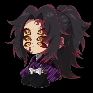 🌙 74a90886 Rui Demon Slayer Аниме, Демон, Паук, Руи, Клинок, рассекающий демонов, Чиби, Милый telegram sticker