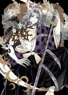 🌙 e90182e9 Аниме, Демон, Меч, Фэнтези telegram sticker