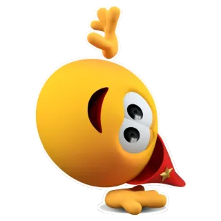 🙃 a89ae6b4 emoji, party, celebration, funny telegram sticker