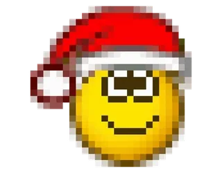 🙂 2ba0384c emoji, smiley, navidad, gorro de papá noel, festivo, fiesta telegram sticker