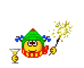 🎇 2d301183 Pixel art, Personaje, Dibujo animado, Bengala, Fiesta telegram sticker