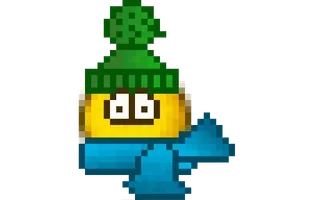 🥶 5a9e9d89 Pixel art, Invierno, Gorro, Bufanda, Personaje telegram sticker