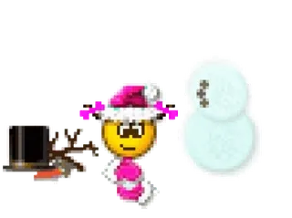 ⛄ 5d470033 pegatina, emoji, muñeco de nieve, gorro, invierno, festivo telegram sticker