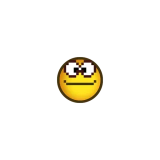 🙂 f2b3323a Emoji, Kuning, Wajah, Mata, Ekspresi telegram sticker