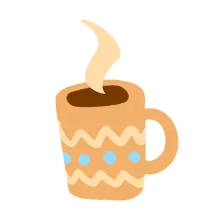☕️ 5075b6e9 コーヒー, マグカップ, 飲み物, 温かい飲み物, カップ, カフェイン telegram sticker