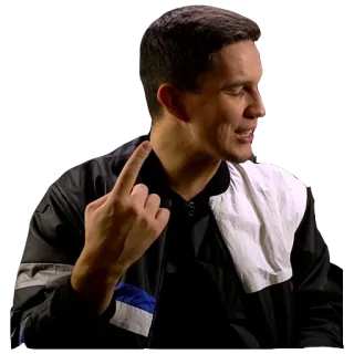 👆 4ba56a18 นิ้วกลาง, ท่าทาง, หยาบคาย telegram sticker