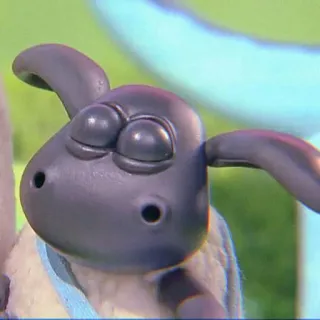 🍄 618945ac Baranek Shaun, kreskówka, owca, słodki, zwierzę telegram sticker