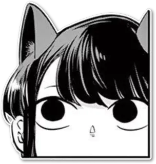 Komi-San telegram stickers