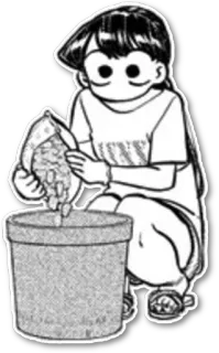 🌱 64ee429d Komi Komi Can't Communicate Аниме, Манга, Мультфильм, Komi can't communicate, Коми, Сёко Коми, Стикер whatsapp sticker