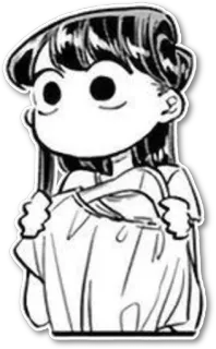 👗 98c05397 Komi Shouko Komi Can't Communicate Аниме, Манга, Komi Can't Communicate, Коми Сёко, милый, Фанатское творчество whatsapp sticker