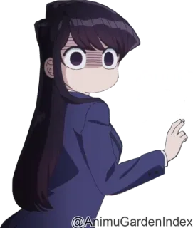 🙂 8e84d1dd Komi Shouko Komi Can't Communicate @AnimuGardenIndex anime, komi cant communicate, komi shouko, fan art, cute whatsapp sticker