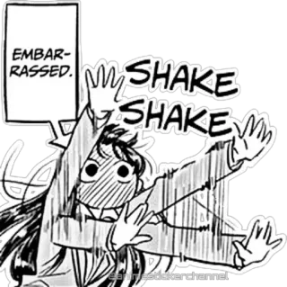 😳 0bbc8574 Komi Komi Can't Communicate EMBARRASSED. SHAKE SHAKE Anime, Manga, Komi, Imbarazzato, Scuotere, Carino, Personaggio telegram sticker