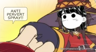 KOMI SAN @animestickerchannel telegram stickers