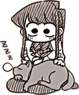 KOMI SAN @animestickerchannel whatsapp stickers