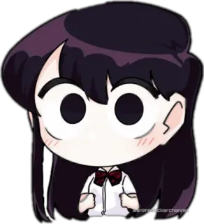 😳 7436a7dc Komi Shouko Komi Can't Communicate animestickerchannel Anime, Manga, Komi can't communicate, Komi Shouko, Kawaii, Carino telegram sticker