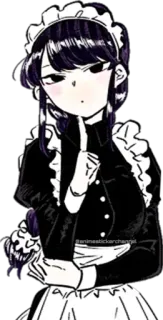 🤔 b1b9ecc4 Komi Shouko Komi Can't Communicate Komi Can't Communicate, Anime, Manga, Maid, Carina, Shouko Komi telegram sticker
