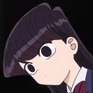 🦋 8cf93b3a Komi Shouko Komi Can't Communicate Anime, Komi can't communicate, Komi Shouko, Linda, Chica whatsapp sticker