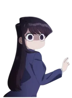 👀 056032cc Komi Shouko Komi Can't Communicate Anime, Komi, Komi can't communicate, Manga, Reaktion, Schockiert, Niedlich telegram sticker