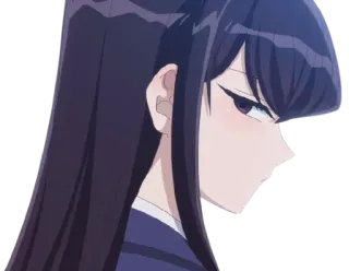 👀 069db7b6 Komi Shouko Komi Can't Communicate Anime, Komi can't communicate, Komi Shouko, schüchtern, süß, Anime-Mädchen telegram sticker