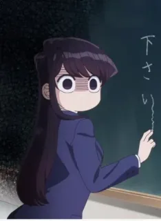 🙀 93b1503a Komi Shouko Komi Can't Communicate 下さい Anime, Komi Can't Communicate, Komi Shouko, süß, japanisch telegram sticker