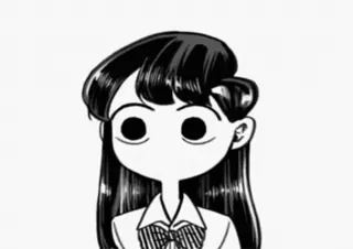 🤩 9fb56d6c Komi Shouko Komi Can't Communicate Komi Can't Communicate, Anime, Mangá, Komi Shouko, fofa, inexpressiva telegram sticker