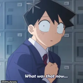 👀 9be1f2aa What was that now... anime, sốc, ngạc nhiên, câu hỏi telegram sticker