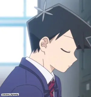 😒 c228357b Anime_Dynasty Anime, Komi Can't Communicate, Nhân vật, Hoạt hình, Tiếng Nhật, Đồng phục học sinh telegram sticker